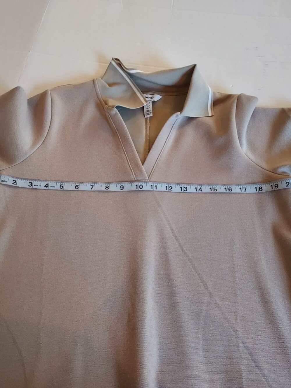 Spanx Air Essentials Pique Polo Midi Dress in Ashwood Size Large - Picture 8 of 12